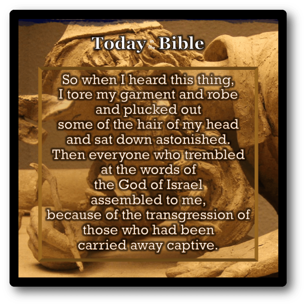 Kislev 16 – I sat astonished until the evening sacrifice…