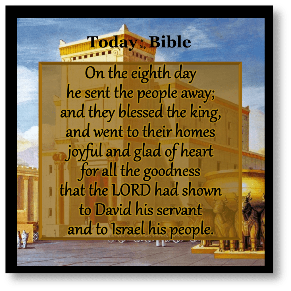 Tishrei 22 – And on the eighth day they held a solemn&nbsp;assembly…