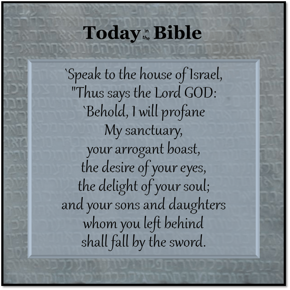 Tevet 11 – Ezekiel is a Sign to&nbsp;You…