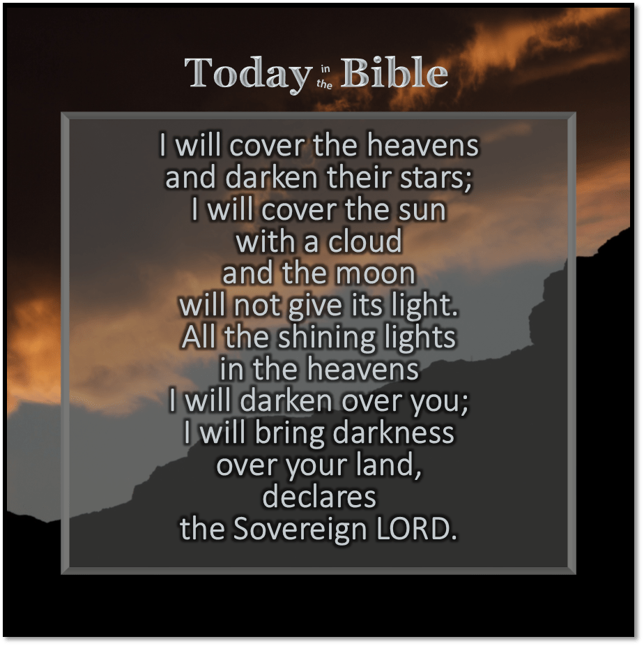 Adar 1 – I will bring darkness over your&nbsp;land…