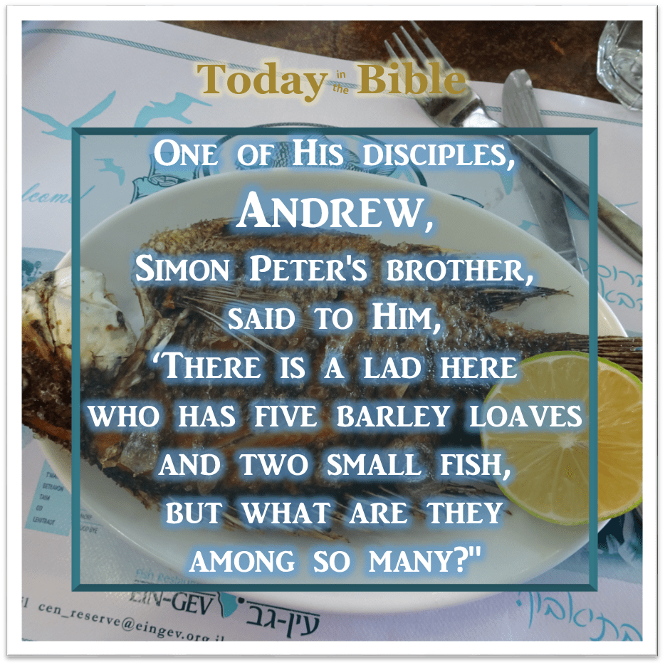 Adar 19 – There is a lad who has five barley loaves and two small&nbsp;fish…