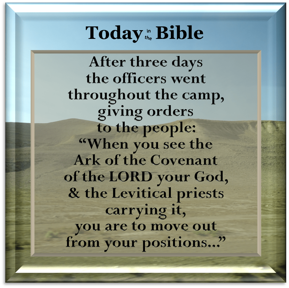 Nisan 9 – Consecrate yourselves, for tomorrow the LORD will do amazing things among&nbsp;you…