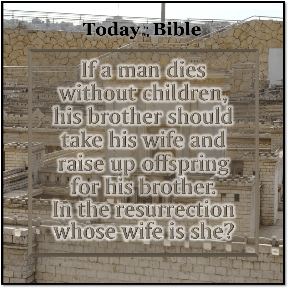 Nisan 12 – Whose wife is&nbsp;she?