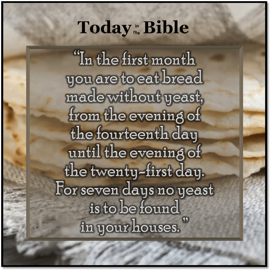 Nisan 21 – …until the evening of the twenty-first&nbsp;day