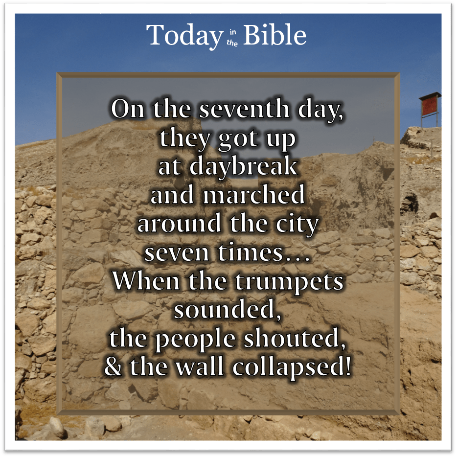 Nisan 28 – Jericho – Day&nbsp;7