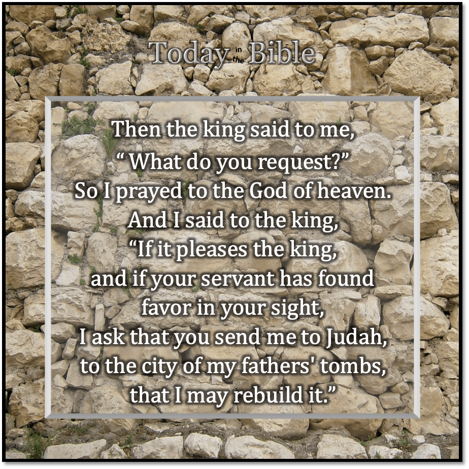 Nisan 29 – I ask that you send me to&nbsp;Judah…