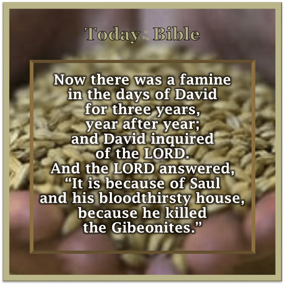 Nisan 30 – It is because of&nbsp;Saul…