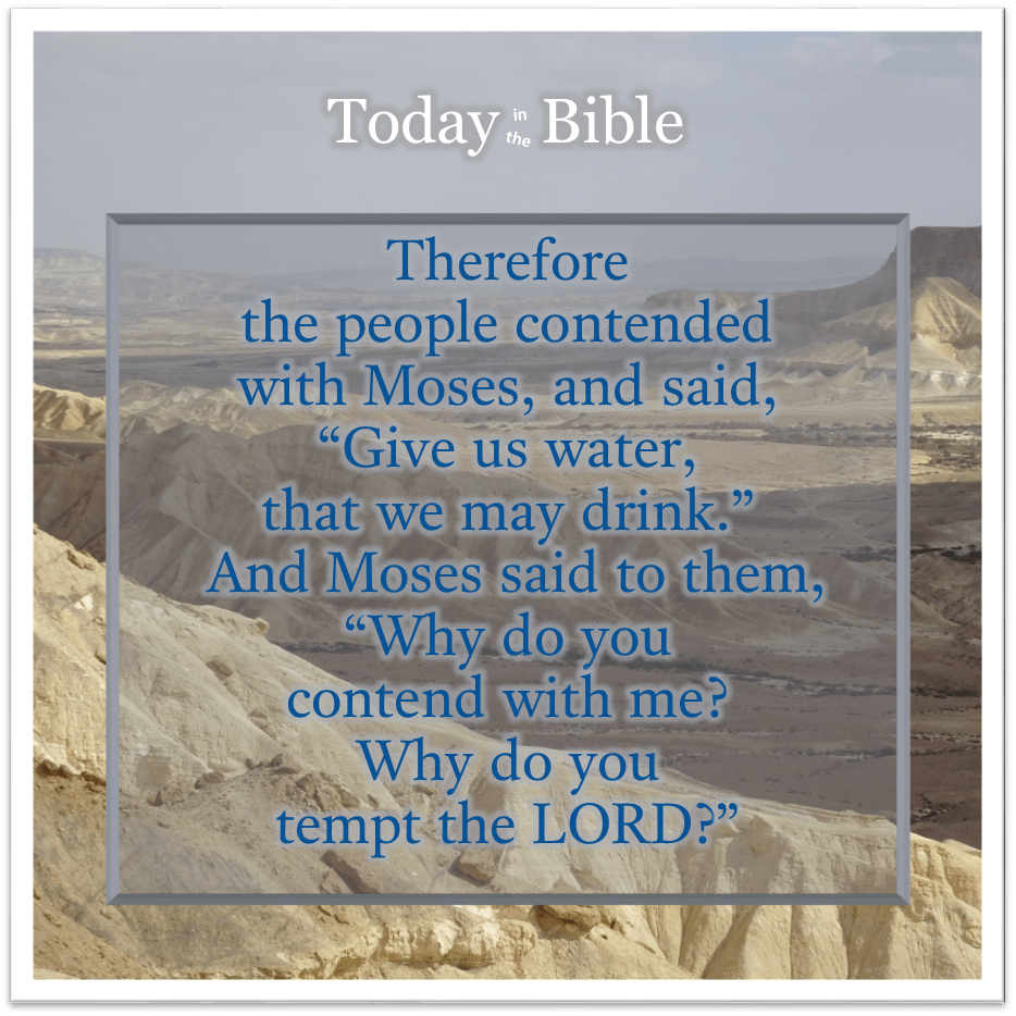 Iyyar 23 – Massah &&nbsp;Meribah