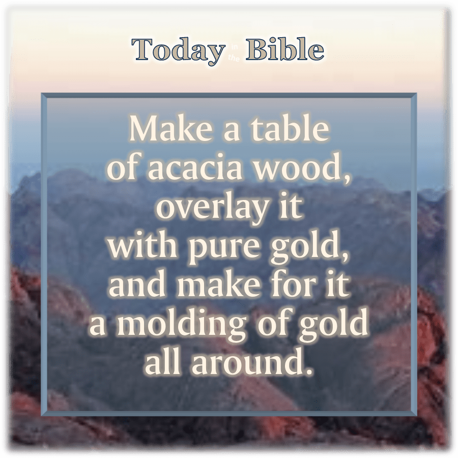 Sivan 21 – Make Me a&nbsp;Table