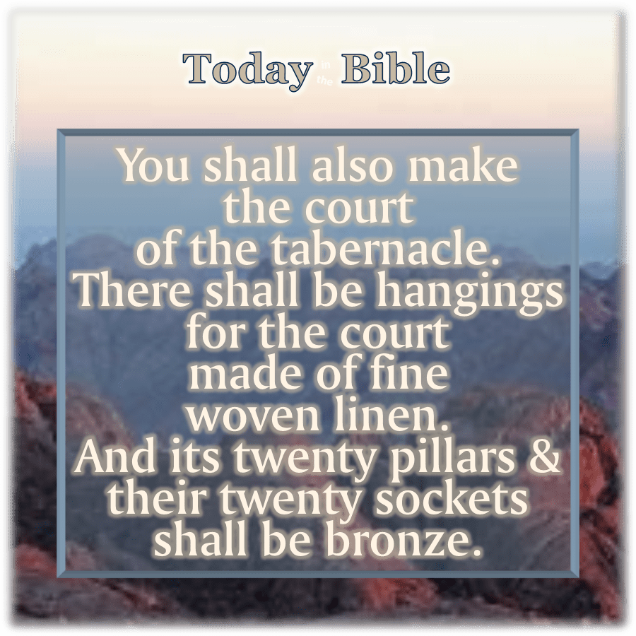 Sivan 30 – You shall also make the court of the&nbsp;tabernacle