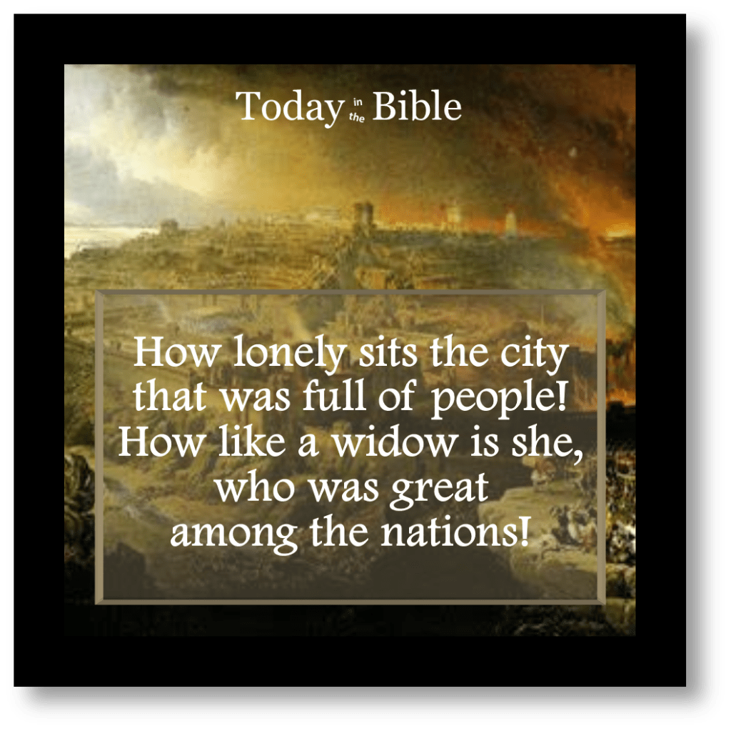 Av 11 – How Lonely Sits the City that was Full of&nbsp;People