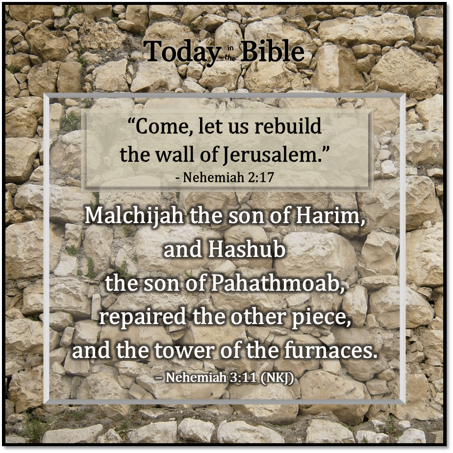 Av 18 – Malchijah &&nbsp;Hashub