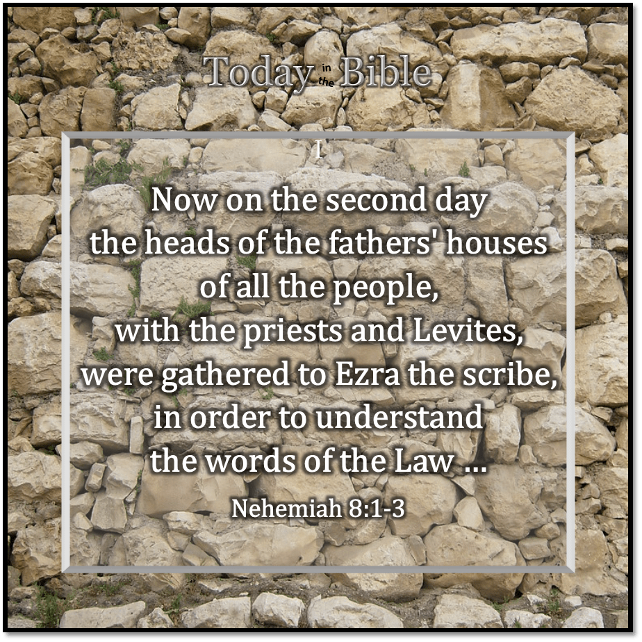 Tishrei 2 – They Gathered to Understand the Words of the&nbsp;Torah…