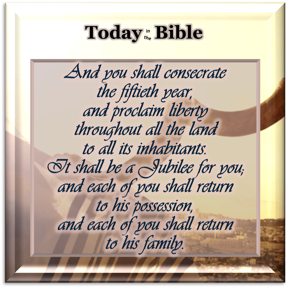 Tishrei 10 – Proclaim Liberty Throughout All the Land…