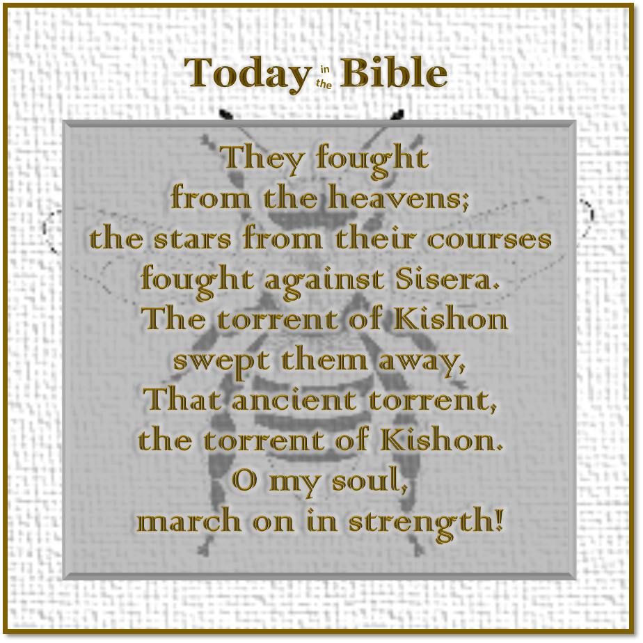 Adar 14 – The Song of&nbsp;Deborah